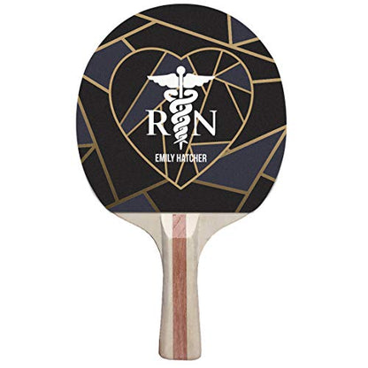 Infusion Ping Pong Paddle and Balls Boxed Gift Set - color: Nurse Heart