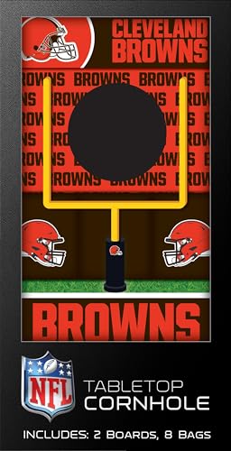 MasterPieces Officially Licensed NFL Tabletop Cornhole for Adults - style: Cleveland Browns