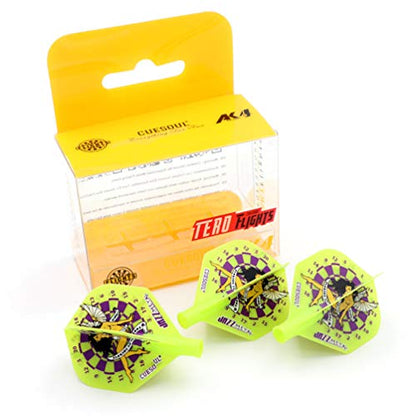 CUESOUL TERO AK4 Dart Flight Standard Shape/Shield Shape/Diamond Shape - color: Standard Shape-Green Angle