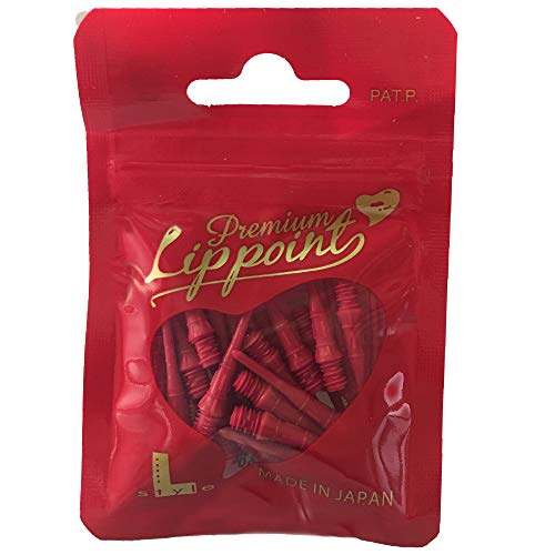 L-style Premium Lippoint - Soft Tip Dart Points - Regular Length - color: Red