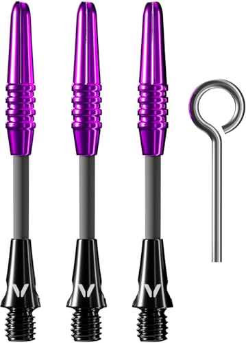 Viper Carbon Fiber High Performance Ultra-Light Dart Shafts, Set of 3 - color: Purple, size: InBetween