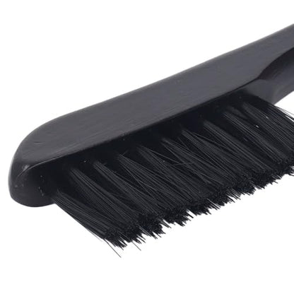 Wooden Billiards Pool Table Brush Set - Wood Handle Rail & Felt Cleaner with Soft Nylon Burshes for Home, Bar & Game Rooms - color: Black