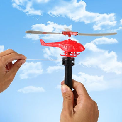 VETE 8 Pack Planes Toys Flying Toy Helicopter for Kids Toddlers, 360° Rotating Helicopter Airplane Toys for Boys Girls, Bulk Toys Party Favors Classroom Prizes, Pinata Fillers,Goodie Bag Stuffers
