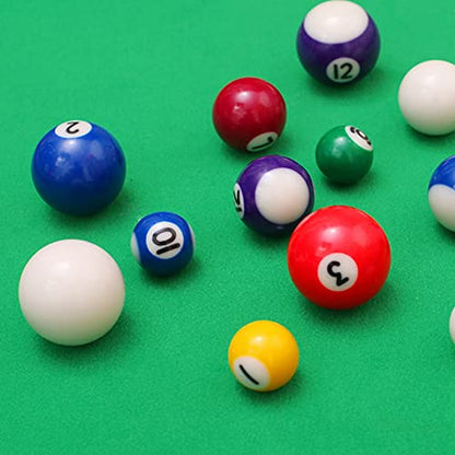 Professional 25mm Children Billiards Table Balls Set Resin Small Pool Cue Balls Full Set 16 Pcs Billiard Balls Set