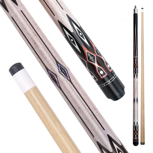 Carbon Fiber/Canadian Maple Pool Cue Stick 58" 20oz, Professional Billiard Stick with 3/8×8/5/16x18 Pin Joint & 13mm Tip, Pool Sticks for Adults Bar or House Use for Billiard Players - style: B66 Pool Cue