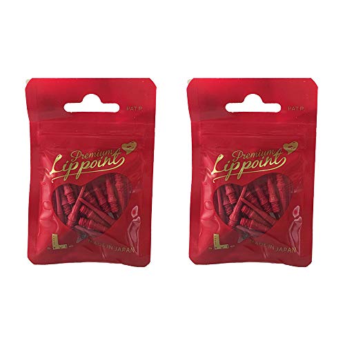 L-style Premium Lippoint - Soft Tip Dart Points - Regular Length - color: Red