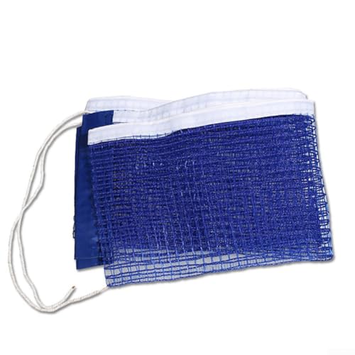 Table Tennis Net and Post Clamp Set with Adjustable Stand for Ping Pong Tables, Alloy Frame and Mesh Replacement, 180cm Length, Blue