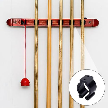 INFUNLY 45 Pieces Pool Cue Holder Clips 3 Sizes Wall Mounted Fishing Rod Clips Billiards Cue Rack Clamps Snooker Cue Locating Clips for Fishing Pole Storage Billiards Cue Snooker Cue
