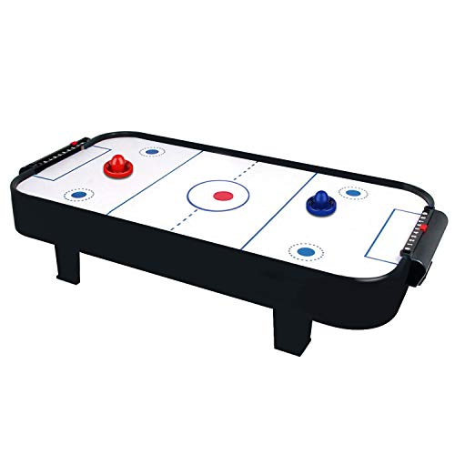 ONE250 Air Hockey Pushers and Red Air Hockey Pucks, Goal Handles Paddles Replacement Accessories for Game Tables (4 Striker, 4 Puck Pack) - color: Blue & Red