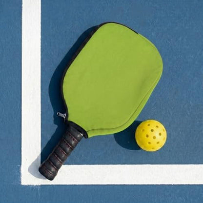 Pickleball Paddle Cover Pickleball Racket Bag Neoprene Racket Case Table Tennis Racket Bag Waterproof Protective Sleeve for Tournament & Training Equipment - color: Green, size: 1 piece