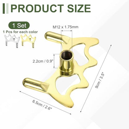 Billiard Bridge Head, Pool Cue Stick Bridge Screw-on Metal Cue Rests Billiard Accessories - color: Gold/Silver, style: Low Fork