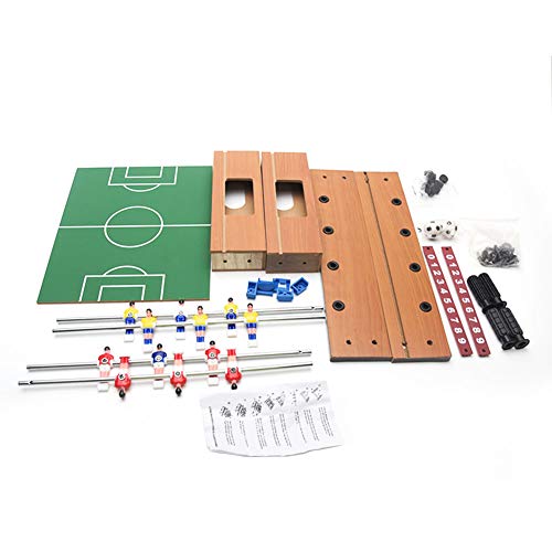 Tabletop Foosball Set, 14 inch Mini Foosball Table with 2 Balls and Manual Sliders Score Keeper, Self Assembly Indoor Outdoor Table Soccer Game for Game Rooms Parties Family Night