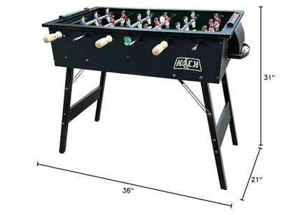 KICK Rattler 36" Foosball Table – Portable Indoor Game Table - color: Black