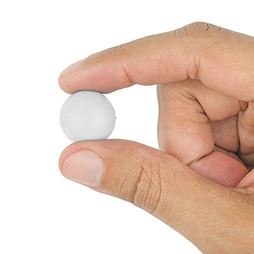Fairly Odd Novelties 3/4" Mini Ping Pong/Table Tennis/Beer Pong Round Balls (100 Pack), 19mm, White - color: White