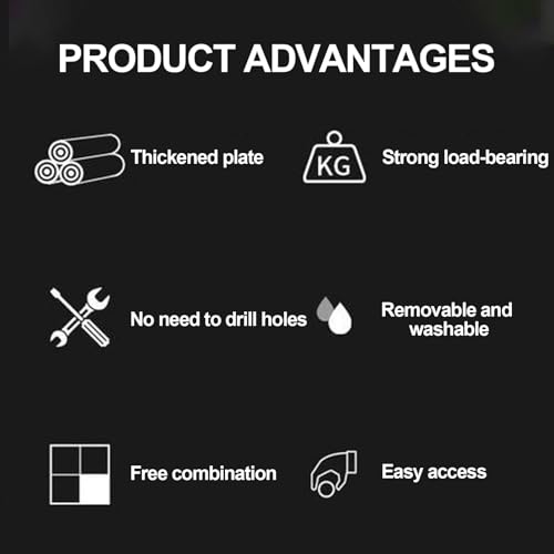 Black Punchboard, Hanging Board Combo Kit, Bedroom Storage Rack, No Drilling Required, Study/Gaming Room Wall-Mounted Modular Shelving Display Panels(11.8x35.4in) - size: 11.8x35.4in