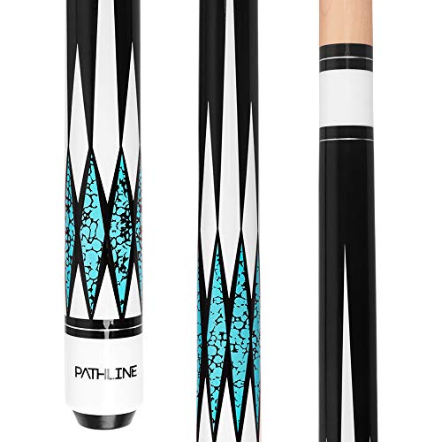 Pool Cue Stick - 58 inch Canadian Maple Billiard Pool Stick - color: Blue, size: 19oz
