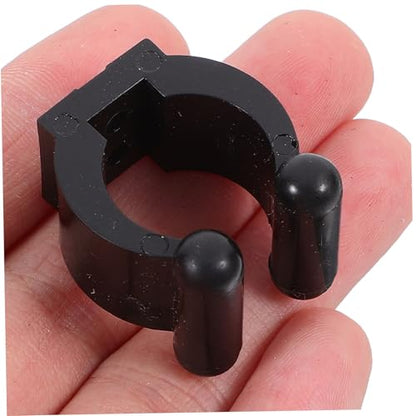 10pcs Wall Mounted Fishing Pole and Pool Cue Holder Clips with Screws Snooker Cue Storage Rack for Organizing Fishing Rods and Easy to Install