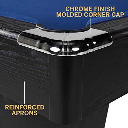 Barrington Billiards Multiple Styles Pool Table, Preassembled Playfields with Complete Billiard Accessory Sets, Perfect for Family Game Rooms | Multiple Styles - style: 7 Ft. Modern