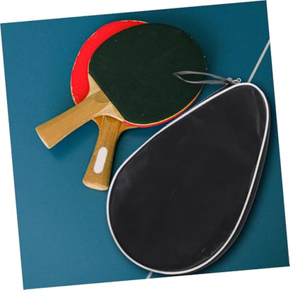 Yardwe Table Tennis Paddle Storage Bag Reusable Protective Fixed Case Black Semi-Circle Design Suitable for Ping Pong Paddle and Ball Storage