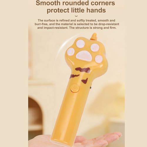 ZJchao Interactive in the Dark Flying Disc Cat Toy with USB Rechargeable Battery Silent Design for Indoor Kittens Playful Adult Cats