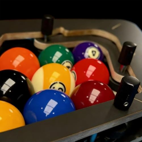 Billiard Rack System, Adjustable Triangle and Diamond Locker for 8-Ball and 9-Ball Pool Balls, Essential Billiards Accessories for Professional Play - color: Tripod-stand