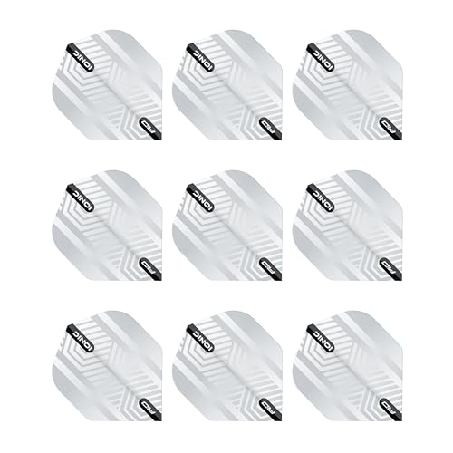 RED DRAGON Hardcore Ionic Dart Flights - 3 Sets Per Pack (9 Dart Flights in Total) - color: White