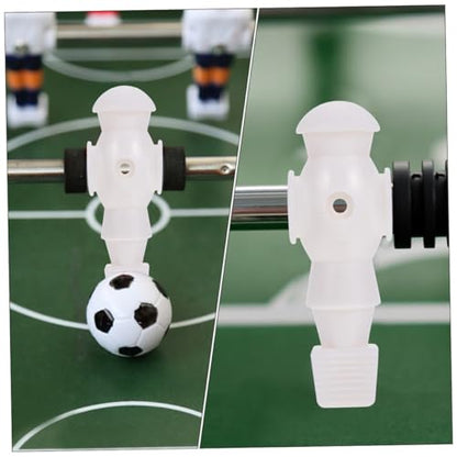 BESPORTBLE 5Pcs Foosball Table Football Players Replacement for Standard Rods Lightweight White Soccer Men Figures Easy to Install Foosball Supplies for Indoor Family Game Accessories