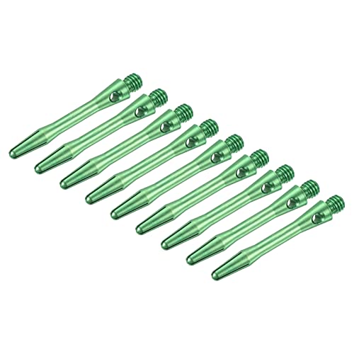 PATIKIL Dart Shaft, Medium 2BA Thread Aluminum Dart Stems Dart Accessories Throwing Fitting for Steel Tip - color: Green, size: 35mm
