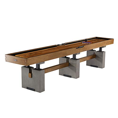 Barrington Urban Shuffleboard Table with Scratch-Resistant Playfield and 8-Puck Set - size: 12 Ft.