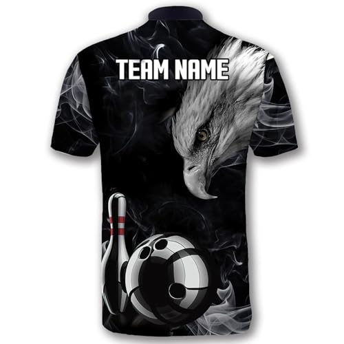 GABITA Personalized Bowling Jerseys for Men, Custom Bowling Shirts, Funny Bowling Shirts Gift for Bowler Team Player - color: A18