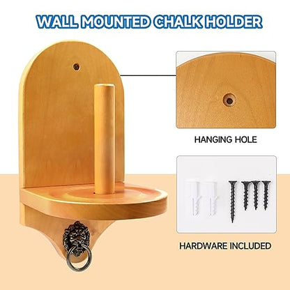 GSE Games & Sports Expert Billiard Wall Mounted Wood Cone Chalk Holder, Pool Table Cone Chalk Holder, Billiards Accessories (3 Colors Available) - color: Oak