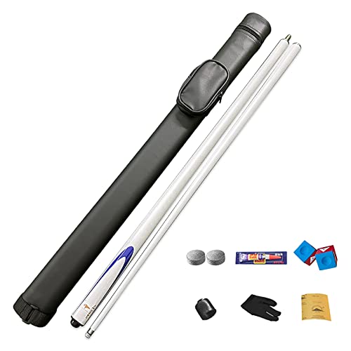 Carbon Fiber Pool Cue Stick 9.5mm Low Deflection Billiard Cue Set with Case Accessories Professional Snooker Table Cue for Home Bars Pool Halls, White3 - color: White3