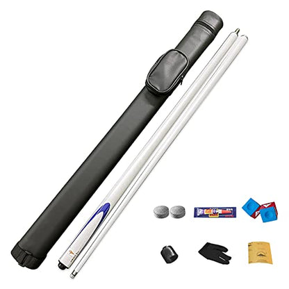 Carbon Fiber Pool Cue Stick 9.5mm Low Deflection Billiard Cue Set with Case Accessories Professional Snooker Table Cue for Home Bars Pool Halls, White3 - color: White3