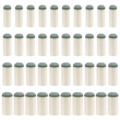 XIHIRCD 40pcs Slip On Pool Cue Tips, 4 Sizes Pool Stick Tips No Glue or Tool Required Billiard Cue Tips Replacement 9mm, 10mm, 12mm, 13mm Billiard Stick Tips for Snooker and Pool Cues