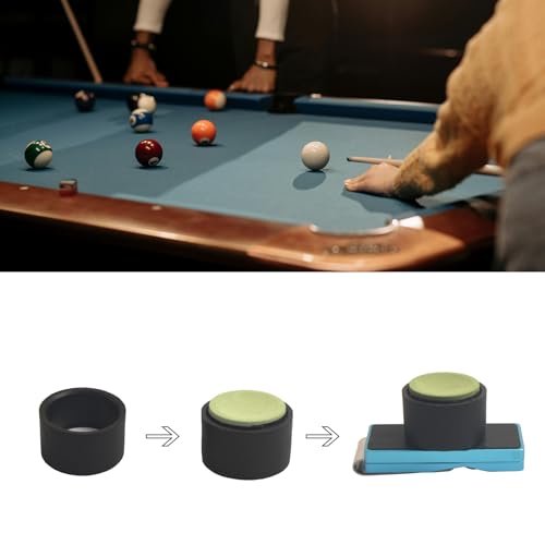 LAKE OF FIRE Chalk Holder Pool Billiards, Pool Cue Chalk Holder with Magnetic Belt Clip Snooker Billiard Accessories - color: Blue, style: Round