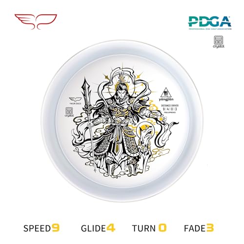 Yikun Disc Golf Overstable Driver|Maximum Stability for Headwinds & Doglegs|Laser-Straight Flight with Strong Hyzer Finish|Pro Worlds 2025 Limited Edition|PDGA Approved 170-176g - color: Transparent