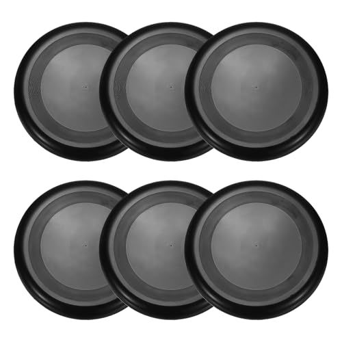 Soft Flying Disc, Sports Flying Discs All Ages Outdoor Flying Disc Training Playing Lightweight Durable - color: Black