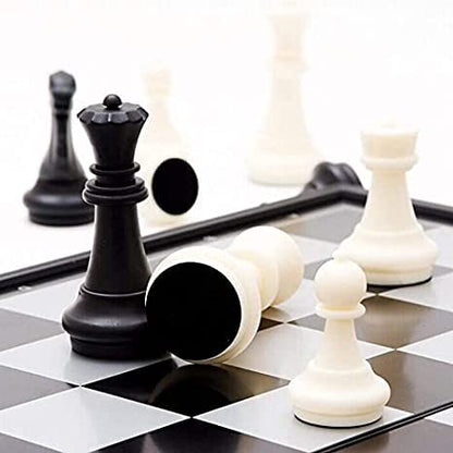Magnetic Travel Chess Set 10 Inches with Folding Chess Board Educational Toys for Kids and Adults - size: 10"