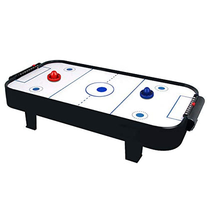 ONE250 Air Hockey Pushers and Red Air Hockey Pucks, Goal Handles Paddles Replacement Accessories for Game Tables (4 Striker, 4 Puck Pack) - color: Blue & Red