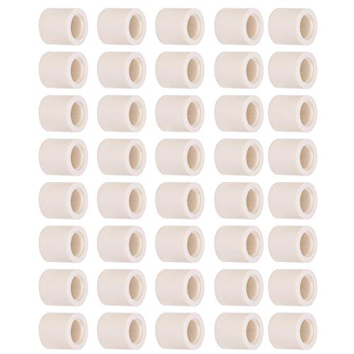 Pool Cue Ferrules, 40 PCS 13mm Fiber Replacement Ferrules Billiard Stick with Screw On Installation for House Bar 8 9 Ball Pool - size: 13MM 0.5"