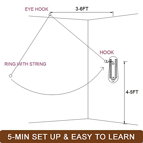 Hook and Ring Games with Bottle Opener, Ring Toss Game for Adults, Ring Toss Game for Indoor and Outdoor Use, Gifts for Men(Wood)