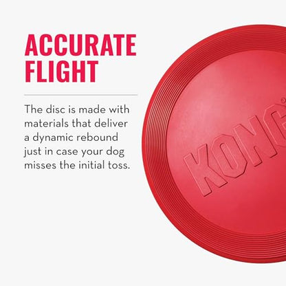 KONG Flyer - Durable Dog Toy for Outdoor Playtime - Natural Rubber Flying Disc, Dog Toy for Fetch - Safer Disc for Healthy Activity - for Small Dogs (Pack of 2) - size: Small(2-Pack)
