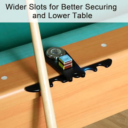 CROWN ME Portable Weighted Pool Cue Holder, Billiard Chalk Holder, Black Rest Stick - color: Black