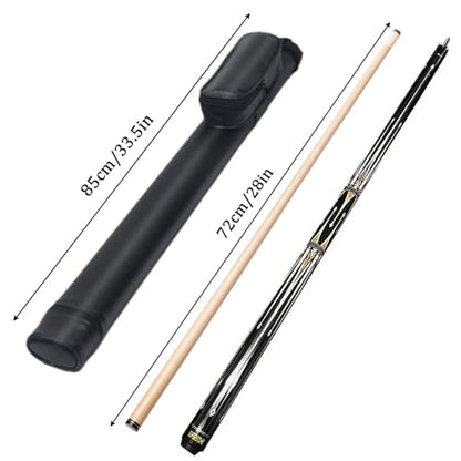 SUPERDIAMOND Pool Cue Stick Set Billiard Cue Sticks with Hard Case, 2-Pieces 58" Pool Table Sticks, 12.5 mm Tip Pool Queue,Pool Stick Set for Home Recreation, Billiards Clubs, Training - style: Billiard Cue Sticks-GB-YD-C-2S