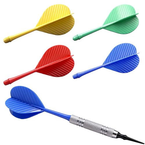 Soft Tip Darts Set 12 Pack 14 Grams Integrated Darts Soft Tip Set with 100PCS Soft Dart Tips Darts Kit for Home Party Office Beginners