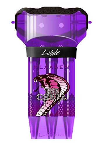L-style Dart Case: Krystal One Hard Shell Dart Set Holder for Soft Tip and Steel Tip - color: Jelle Purple