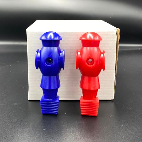 Marsrut 26pcs Foosball Replacement Players, Foosball Men Table Parts, Plastic Soccer Player Guys Set for Football Table - color: Red-Blue