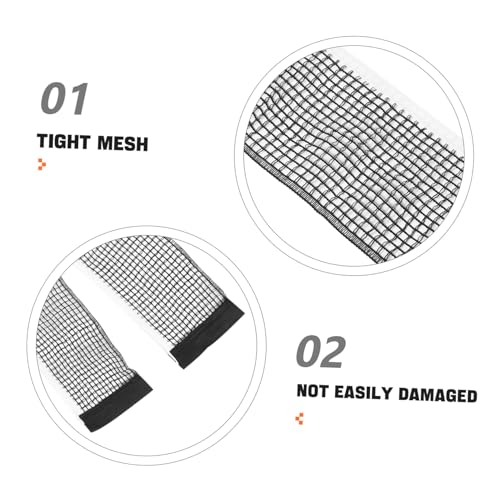 KOMBIUDA Retractable Table Tennis Net with Sturdy Grip Holder Portable Black Design for Training and Matches Suitable for Adults and Boy Girl Versatile Use at Home Outdoors