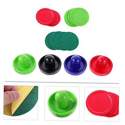 Mikikit 1Set Air Hockey Replacement Accessories Durable Pucks for Standard Game Tables Lightweight Sturdy Suitable for Family Fun