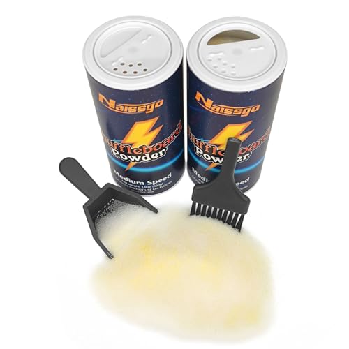Shuffleboard Sand Wax Shuffleboard Powder Set with Small Brush & Pan - style: 2 Cans Medium Speed